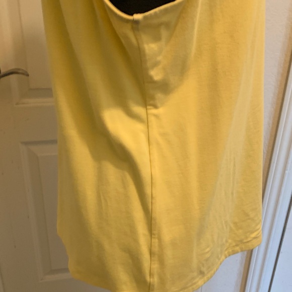 Talbots Light Yellow Ruffle Tank Top - Picture 4 of 7